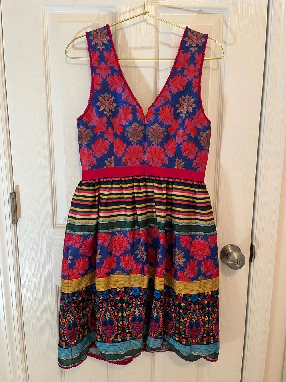 Anthropologie Payal Jain Sleeveless Embellished Fit & Flare Dress - Picture 10 of 11